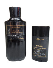 NEW Bath  Body Works NOIR, 3 IN 1 Body Wash  deodorant , Men's Collection