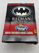 1991 Batman Returns Topps Stadium Club Box 36 Packs 🔥🔥🔥🔥🔥