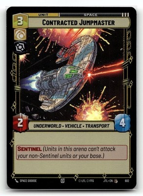 x Contracted Jumpmaster (Foil) JTL 682 Star Wars Unlimited