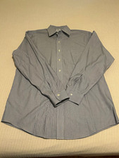 Brooks Brothers Regent Non-Iron Blue/White Striped Dress Shirt 16.5 34/35