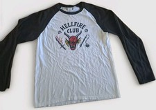 Stranger Things Hellfire Club T-Shirt, 3/4 Sl...