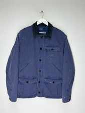 Polo Ralph Lauren Vintage Workwear Indigo Chore Jacket RRL Japan Style Blue Sz L