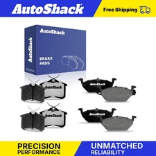 Front Rear Ceramic Brake Pad Set for 2012-2015 Volkswagen Jetta