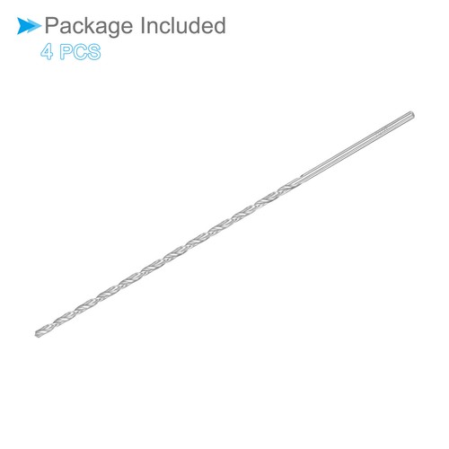 Extra lange Spiralbohrer 4 mm x 200 mm HSS Spiralbohrer 4-teilig - Bild 5 von 5