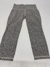 Athleta Leggings Salutation Stash II Textured Tight Black/White S Women's A100