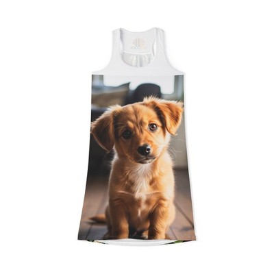 Cute Dog Print Racerback Dress, Summer Dress, Pet Lover Gift, Casual Wear, [...]