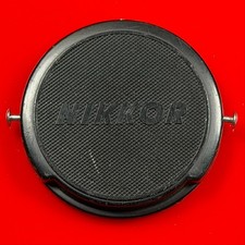 Vintage Nikkor Nikon 52mm Front Lens Cap - Black Lettering