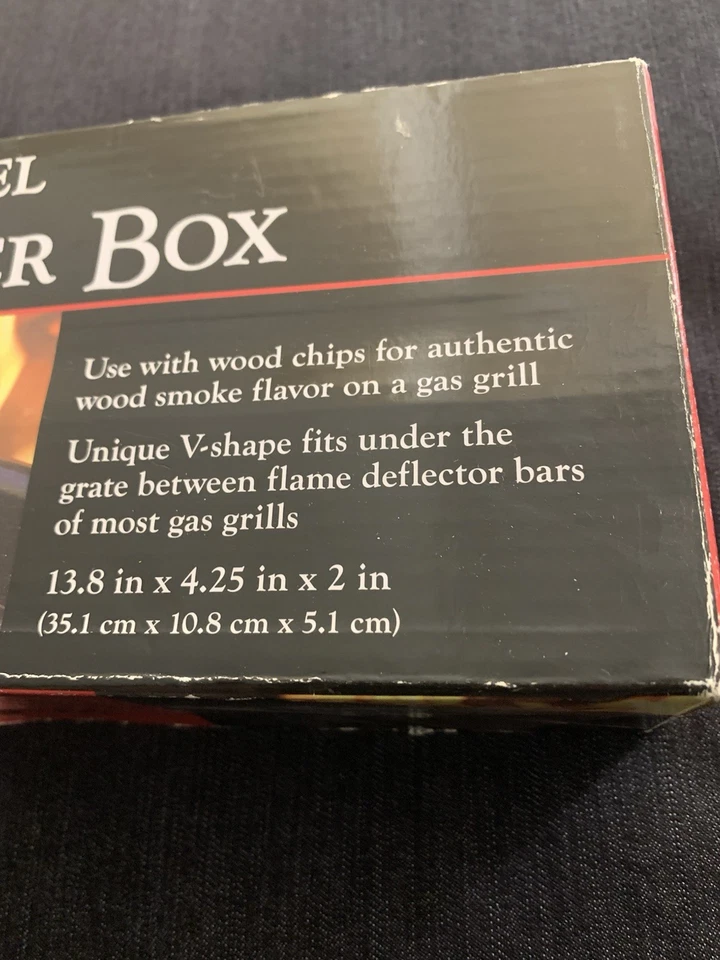 Caja ahumadora parrilla de gas de acero inoxidable nueva en caja Foto 3 de 4