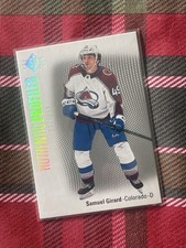 Samuel Girard #/599 “AUTHENTIC PROFILES” 2021-22 UD SP (Avalanche) (B6-38)