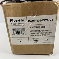 Plusrite BAMH400-CWA/V5 400W MH M59 CW AUTOTRANSFORMER CORE & COIL BALLAST