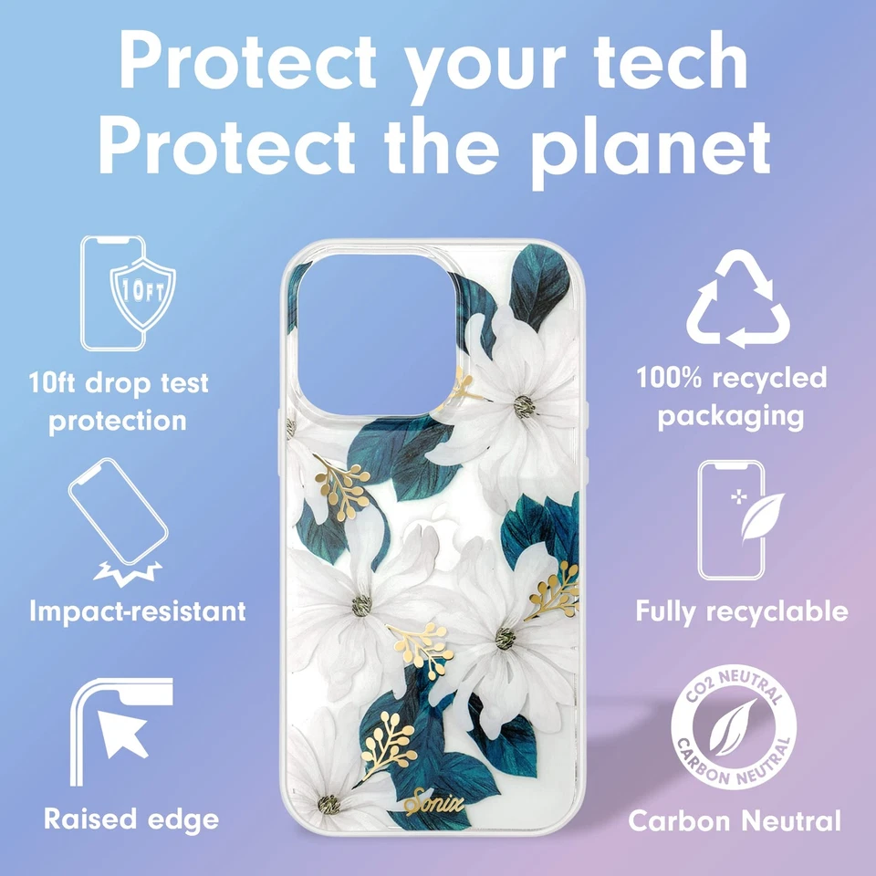 Чехол для iPhone 14 Pro Max с цветочным рисунком совместимый с Delilah Magsafe ударопрочная защита - Изображение 3 из 4