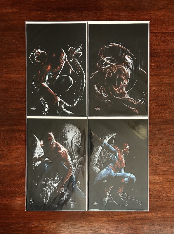 Spider-Man Gabriele Dell'Otto Virgin Variant Covers Comic Lot 4 Issues