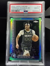 2025-26 Topps Chrome Terrence Shannon Jr. #198 Refractors Aqua 122/199