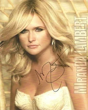 MIRANDA LAMBERT 8X10 SIGNED PHOTO AUTOGRAPH COUNTRY ORIGINAL SIGNATURE REPRINT