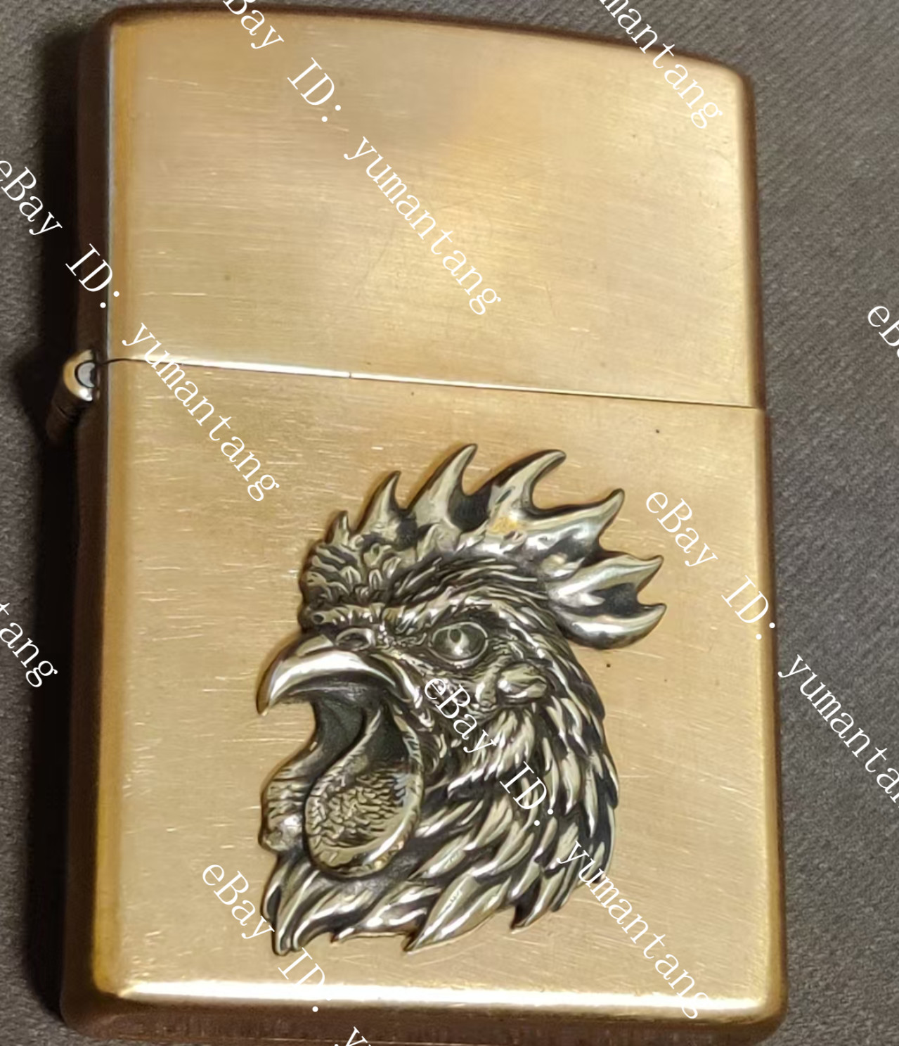 1 piece Brass Zodiac Rooster Badge sticker lighter DIY accessories