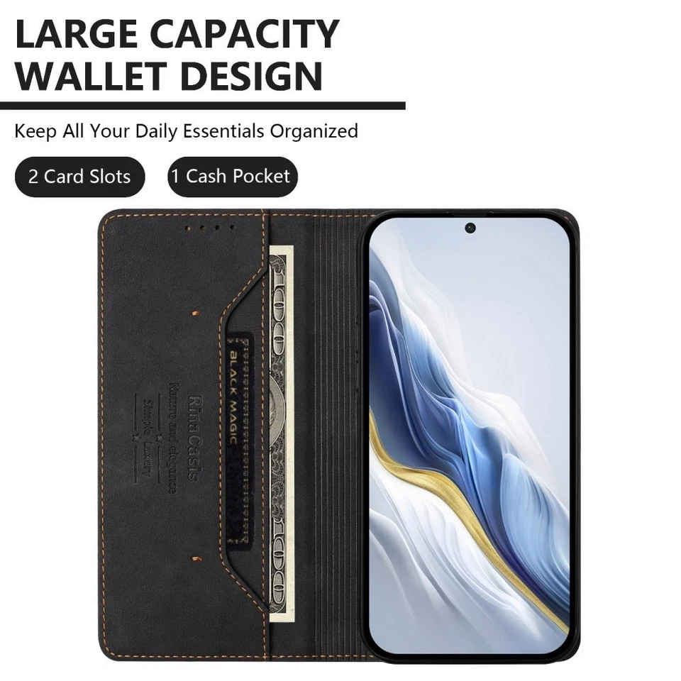 Magnetic Leather Wallet Phone CasFor Google Pixel 6 7 8 9 10 Pro 9A 7A 5A 6A 8A - Image 4 of 4