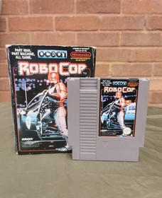 1987 Vintage Boxed Nintendo Nes Robocop Game Retro Collectable Tested Pal