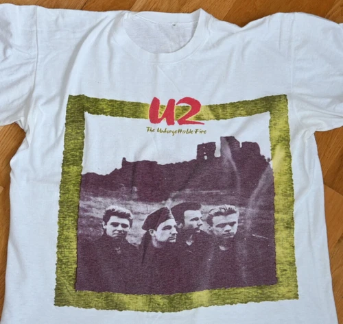 -85 U2 vintage rock band concert tour tee t-shirt S/M 1980s vintage concert t-shirt, vintage, single stitch, B+ condition