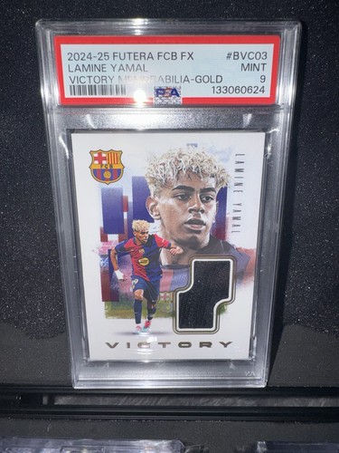2024-25 FUTERA BARCELONA FX - LAMINE YAMAL PLAYER-WORN PATCH 17/20 - PSA MINT 9