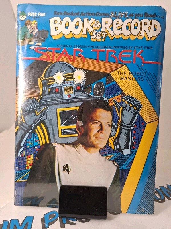 Star Trek The Robot Masters Book & Record Set - Peter Pan Records - 1979
