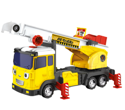2026 New Rescue TAYO The Little Bus Moving Crane Ladder Truck