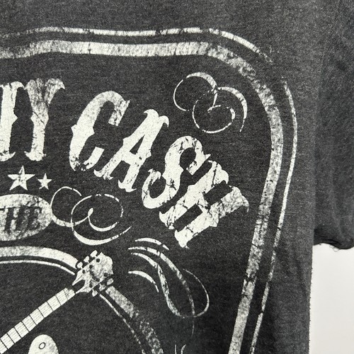 Cash Johnny Cash Gray and White Graphic Music Tshirt Size Medium - "Bennet" - Picture 9 of 22