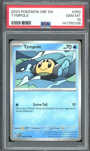Pokemon TCG Scarlet & Violet Obsidian Flames #050 Tympole PSA 10