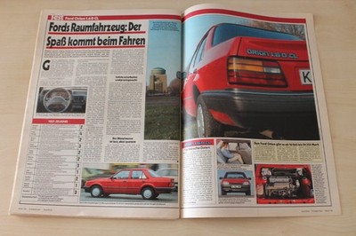 Auto Bild 50/1986 Ford Orion 1.6 D CL mit 54PS im TEST auf 2 Seiten