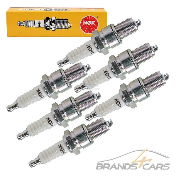 6X NGK ZÜNdkerze ZÜNdkerzen FÜR Mercedes Benz SL R107 C107 Stufenheck W123-image