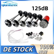 Hupe Horn 5 Klang Fanfare Kompressor +Relais 12V 115-125DB  Melodie LKW