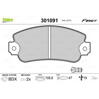 Valeo BremsbeläGe Bremsbelegsatz Vorne FüR Fiat Panda Uno Seat Marbella