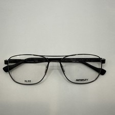 Autoflex By Flexon 113 001 59/17 150 Black Aviator Men Eyeglass Frames KK10