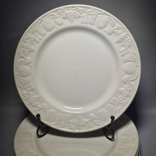  6x BHS Barratts Lincoln White Dinner Plates 25cm 10” Vintage Set Tableware