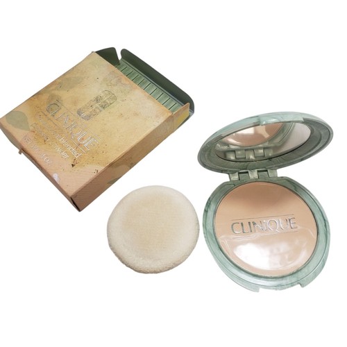 New In Box Vintage Clinique Transparent Blended Pressed Powder Compact Makeup