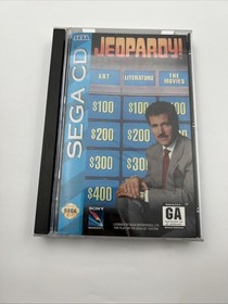Jeopardy (Sega CD, 1994) CIB Complete w/ Manual & Reg Card