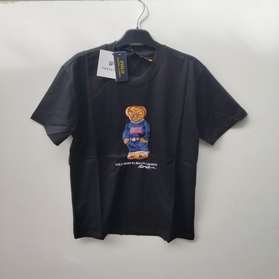 Polo Ralph Lauren Polo Bear T Shirt Cream White Size S/P 100% Cotton