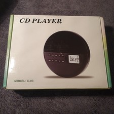 Portable CD Player - Built In Speaker - Rechargeable/Bluetooth/USB View