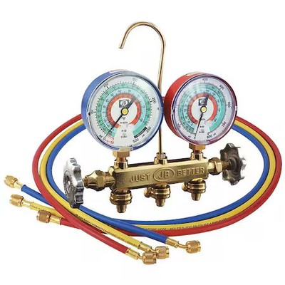 Jb Industries 22733 Mechanical Manifold Gauge Set, 3 Valves