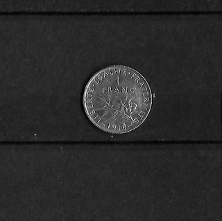 (LPMF26 02) France 1 Franc Semeuse Argent 1918