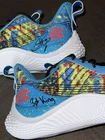 Stephen Curry “3pt King” UA Curry 10 SPK Sour Patch Kids Signed Shoes BAS USASM