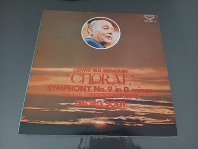 2 LP Beethoven Sym 9 Choral Solti Chicago Symphony Orchestra Japan