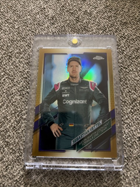 2021 Topps Chrome Formula 1 #7 Sebastian Vettel gold purple refractor