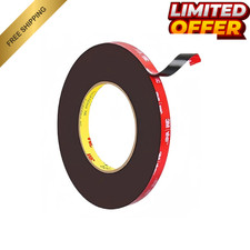 15ft 1/4" Double Sided Tape Heavy Duty 3M VHB Adhesive Waterproof Auto Acrylic