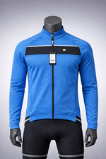 Souke Sports Cycling Jacket XL Blue Windproof Thermal Bike Coat Me