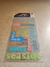 Sticko Beach Glitter Stickers for scrapbooking/crafts