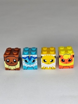 Eevee Vaporeon Flareon Jolteon Ships from USA Pokemon Mega Bloks LEGO Compatible