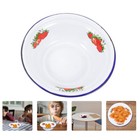  Dinner Bowl Enamel Dish Serving Bowls for Entertaining Mixing Storage