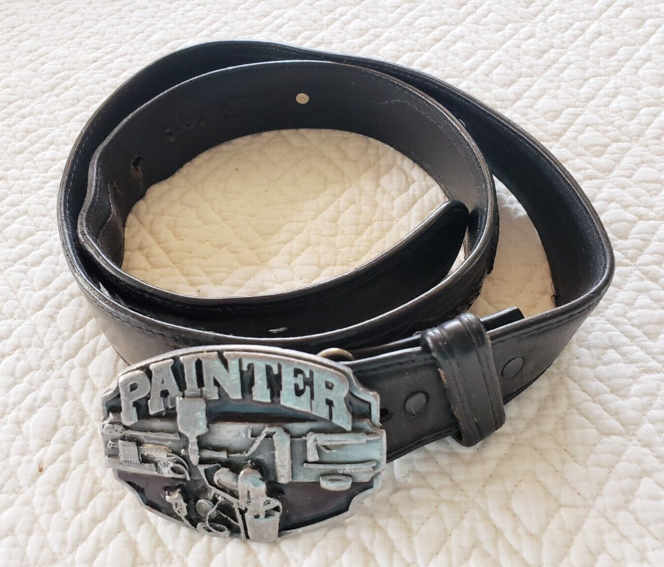 Leather Belt Southwestern Design 36