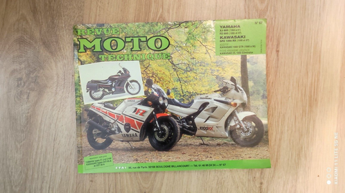 Yamaha xj600 fz600 Kawasaki gpz1000rx Revue Moto Technique ETAI N°67 - 第 1/1 張圖片