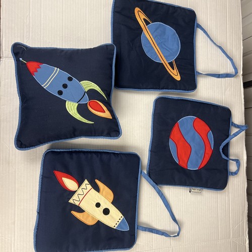 Baby Nursery Pillows  Retired Sweet Joni Designs Space Galaxy  3 Wall Hangings